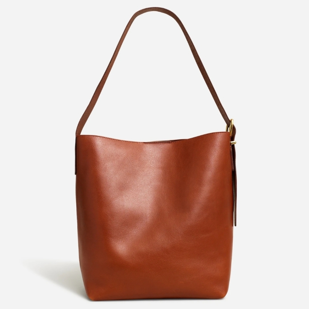 NWT Madewell The Essential Bucket Tote In Warm Cinnamon